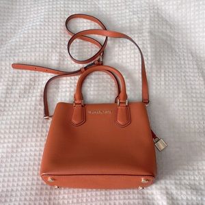 Burnt orange Michael Kors crossbody bag